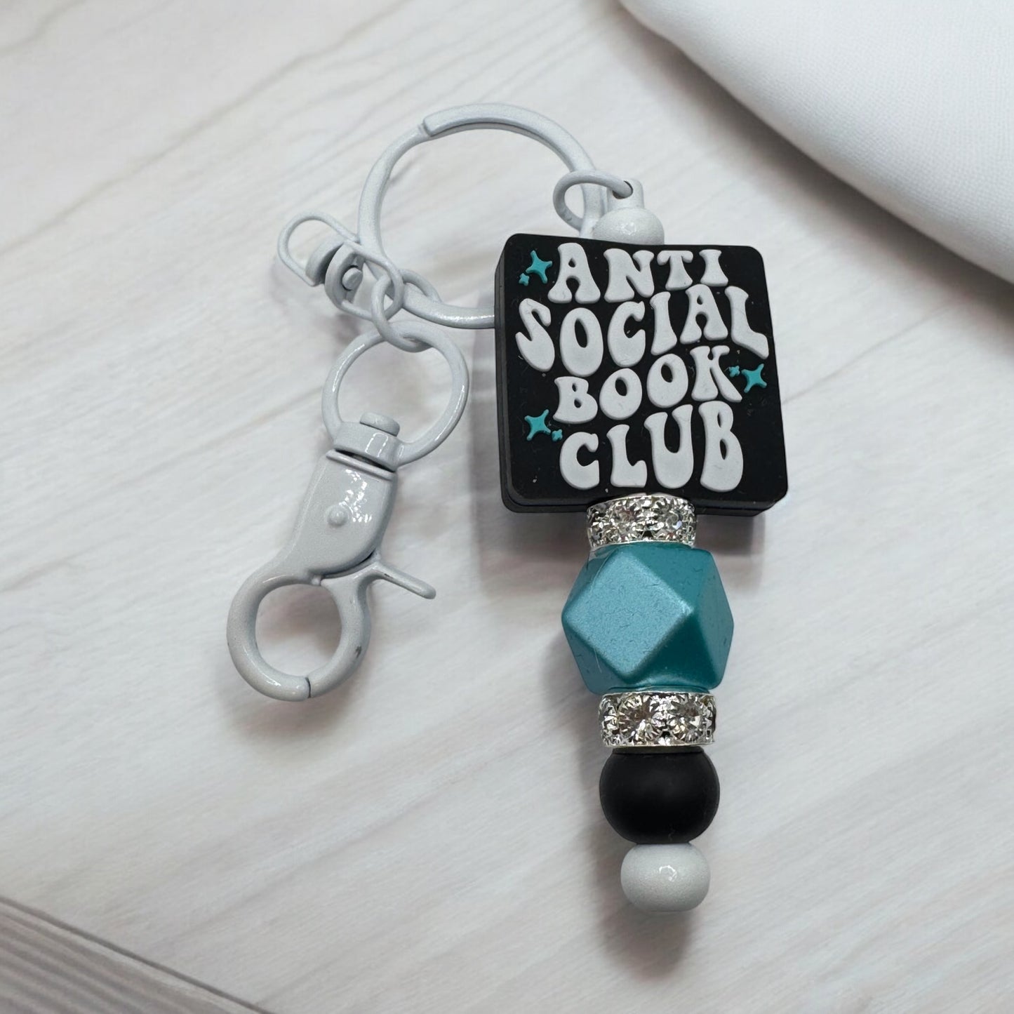 1 "Antisocial Book Club" -  Keychain