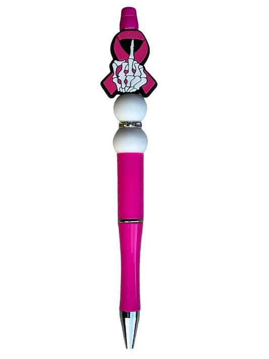 1 Breast Cancer Awareness Beaded Plastic Pen