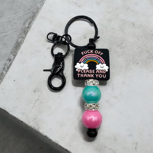 "F" Off Please & Thank You - Keychain