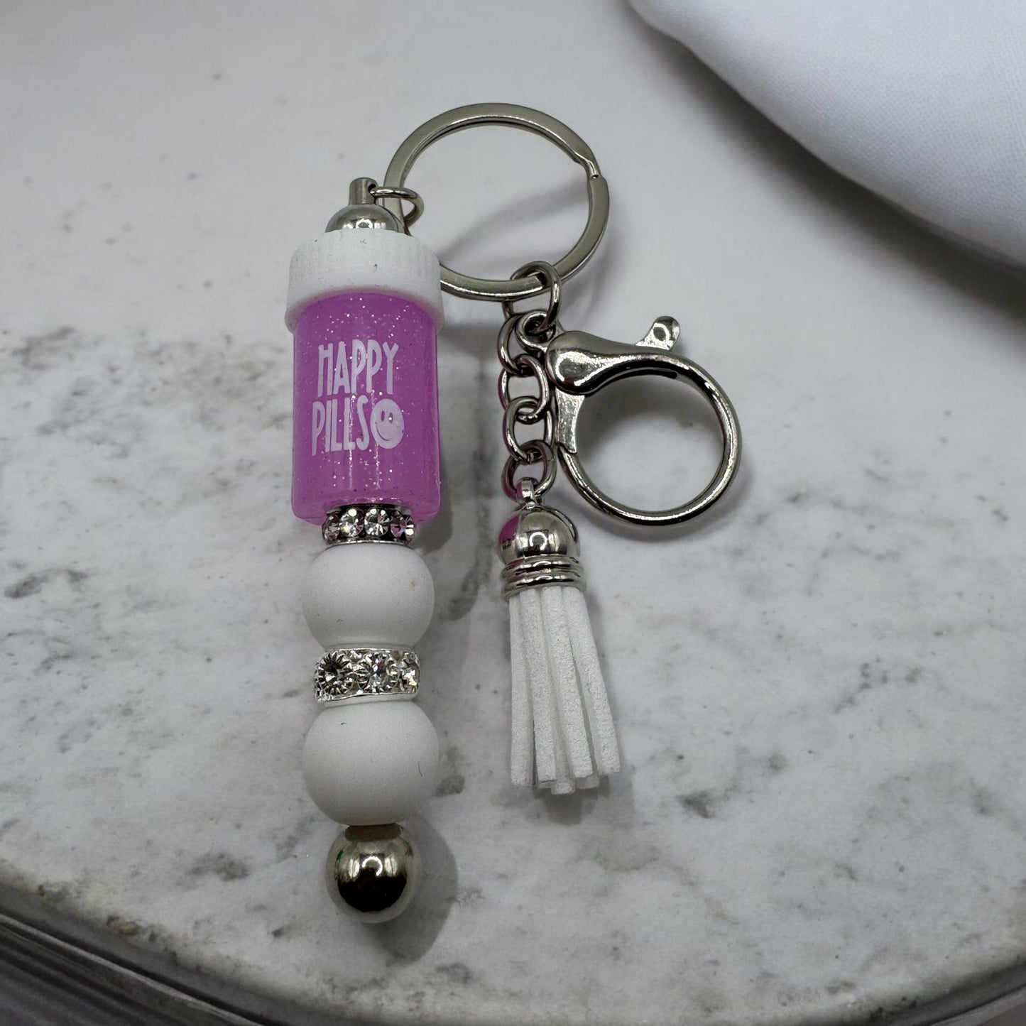 3D Pill Bottle - Keychain