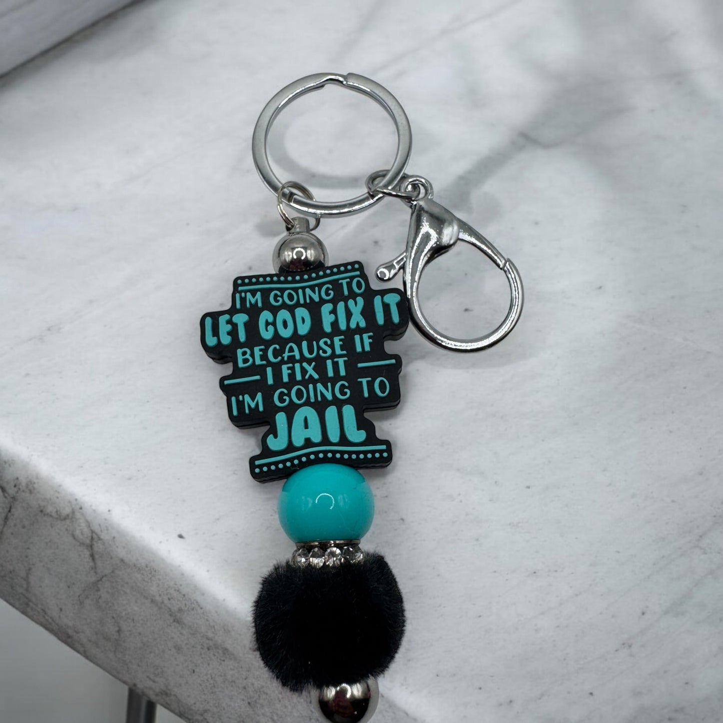 1 I'm Going to Let God Fix it -  Keychain