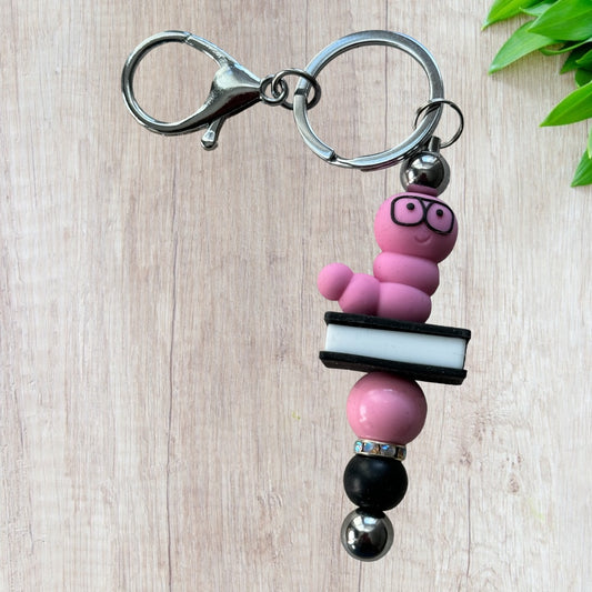 1 "Bookworm Keychain