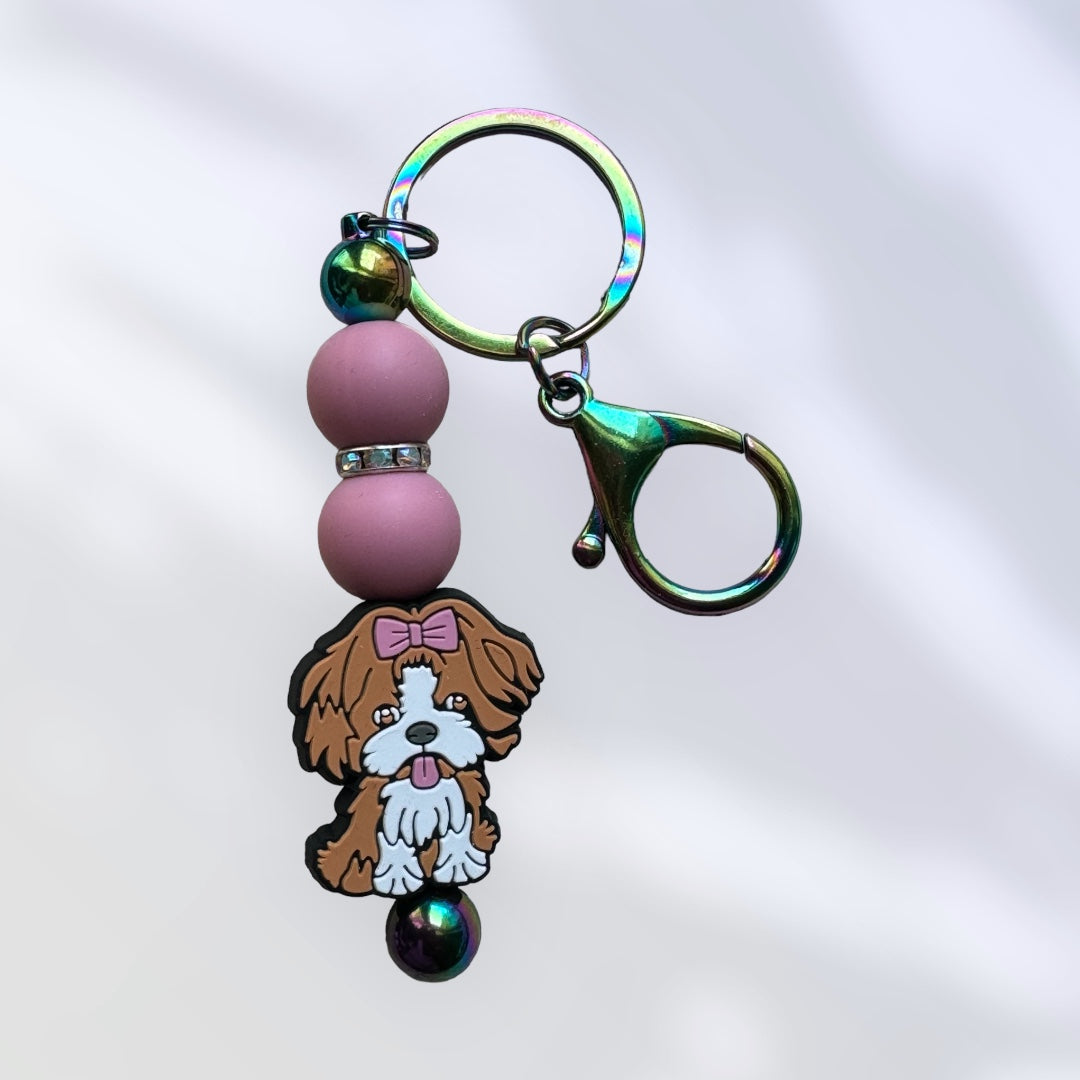 1 Dog Keychain