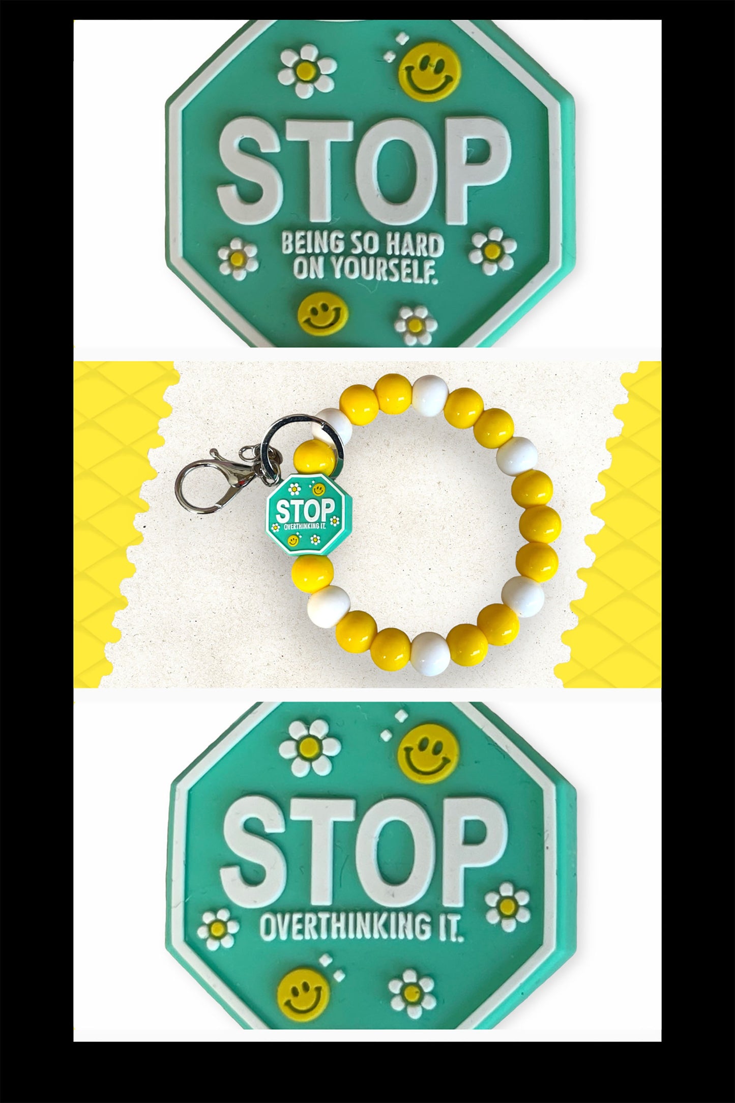 "STOP" Motivational Wristlet